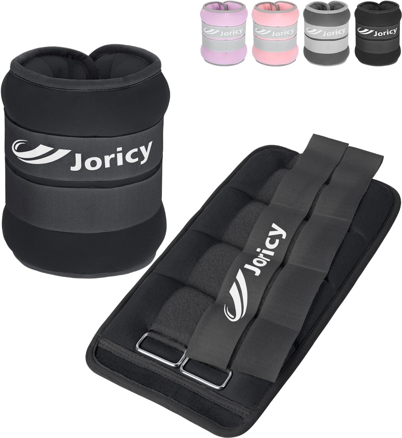 Ankle Weights A Pair of 1/2/3/4/6/8/10/12/20 LBS Wrist Leg Arm Weights for Women Men with Adjustable Straps, Strength weighted for Physical Therapy Running Walking Home Fitness Gym Workout Weight Loss