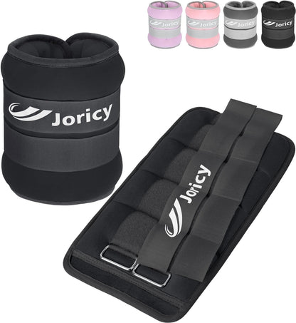 Ankle Weights A Pair of 1/2/3/4/6/8/10/12/20 LBS Wrist Leg Arm Weights for Women Men with Adjustable Straps, Strength weighted for Physical Therapy Running Walking Home Fitness Gym Workout Weight Loss