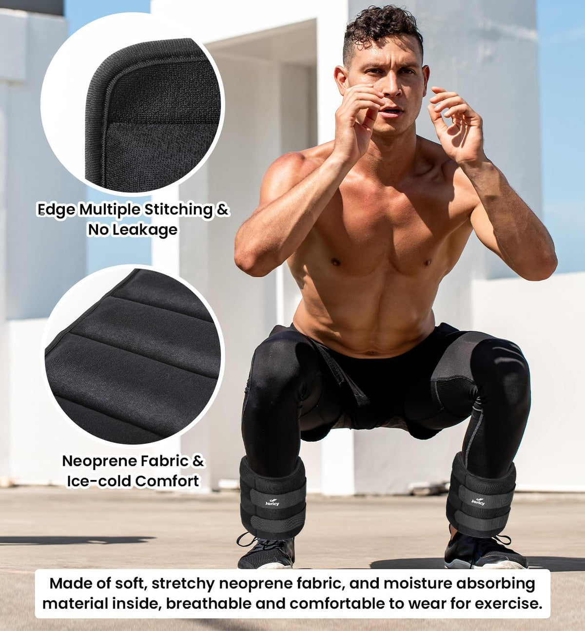 Ankle Weights A Pair of 1/2/3/4/6/8/10/12/20 LBS Wrist Leg Arm Weights for Women Men with Adjustable Straps, Strength weighted for Physical Therapy Running Walking Home Fitness Gym Workout Weight Loss