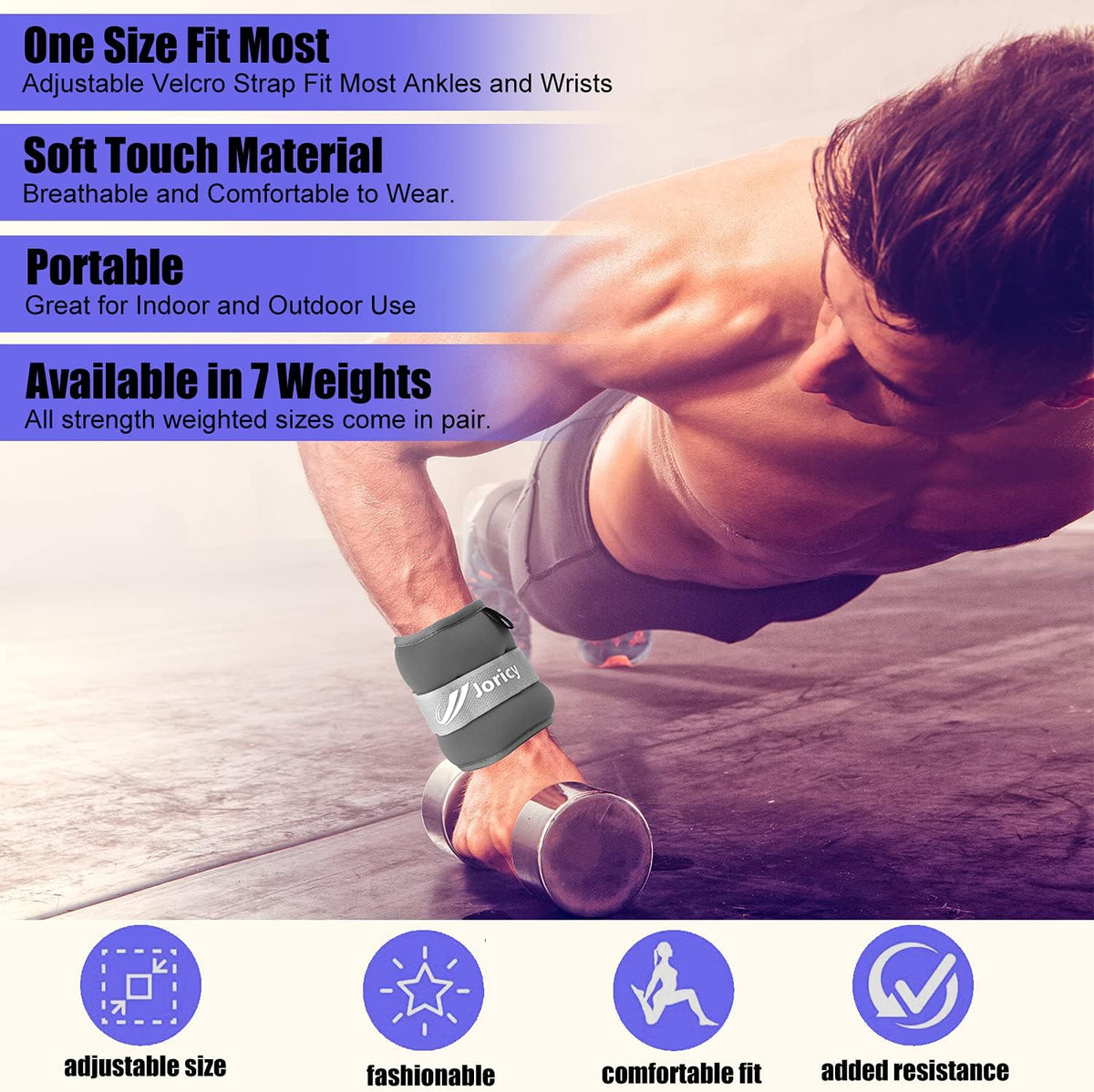 Ankle Weights A Pair of 1/2/3/4/6/8/10/12/20 LBS Wrist Leg Arm Weights for Women Men with Adjustable Straps, Strength weighted for Physical Therapy Running Walking Home Fitness Gym Workout Weight Loss