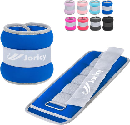 Ankle Weights A Pair of 1/2/3/4/6/8/10/12/20 LBS Wrist Leg Arm Weights for Women Men with Adjustable Straps, Strength weighted for Physical Therapy Running Walking Home Fitness Gym Workout Weight Loss