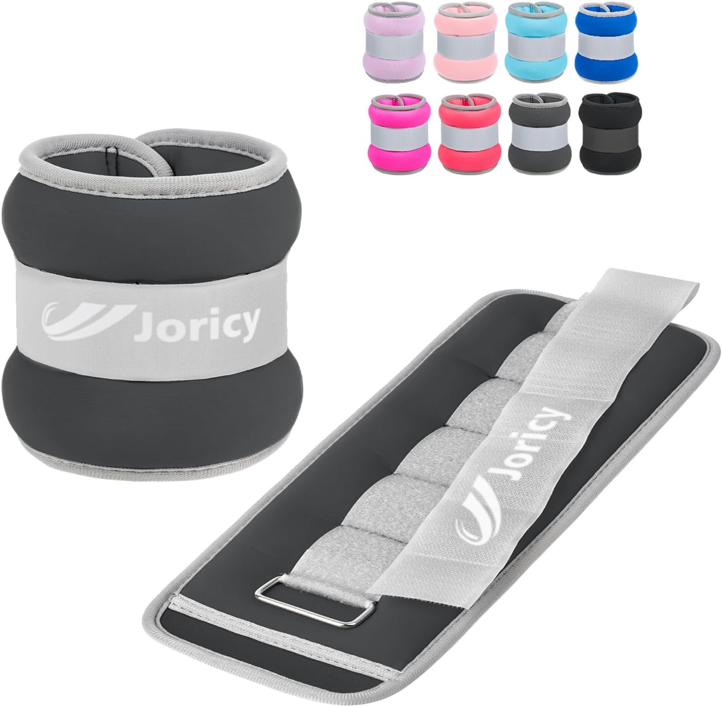Ankle Weights A Pair of 1/2/3/4/6/8/10/12/20 LBS Wrist Leg Arm Weights for Women Men with Adjustable Straps, Strength weighted for Physical Therapy Running Walking Home Fitness Gym Workout Weight Loss