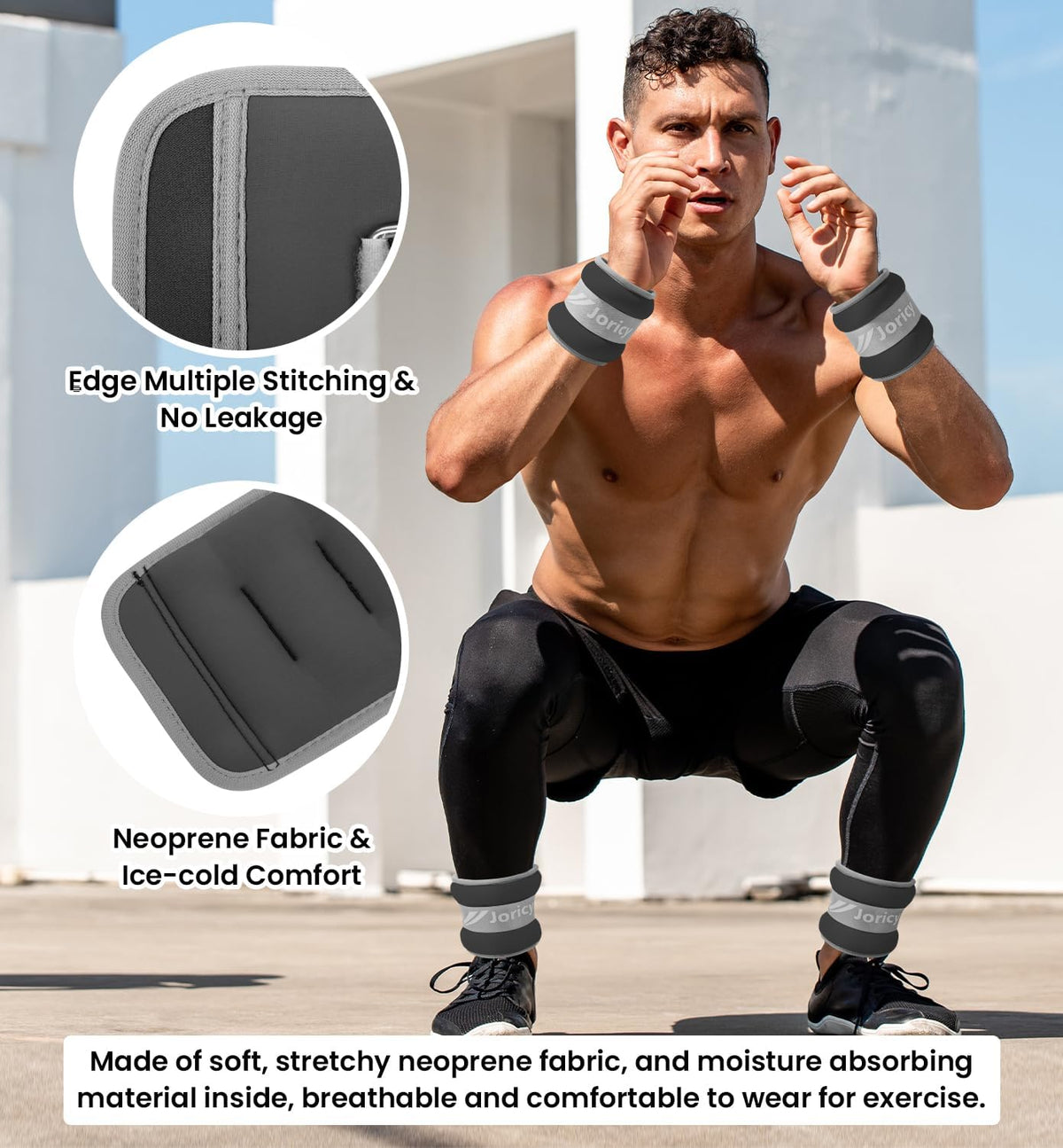 Ankle Weights A Pair of 1/2/3/4/6/8/10/12/20 LBS Wrist Leg Arm Weights for Women Men with Adjustable Straps, Strength weighted for Physical Therapy Running Walking Home Fitness Gym Workout Weight Loss