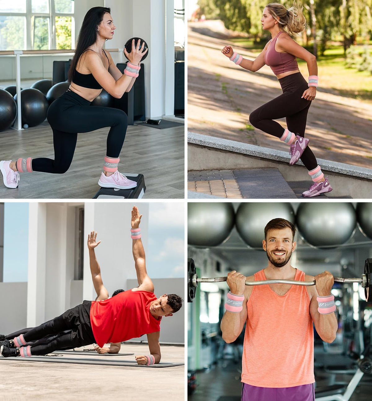 Ankle Weights A Pair of 1/2/3/4/6/8/10/12/20 LBS Wrist Leg Arm Weights for Women Men with Adjustable Straps, Strength weighted for Physical Therapy Running Walking Home Fitness Gym Workout Weight Loss