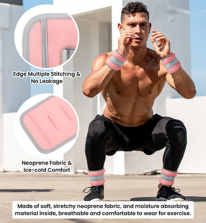 Ankle Weights A Pair of 1/2/3/4/6/8/10/12/20 LBS Wrist Leg Arm Weights for Women Men with Adjustable Straps, Strength weighted for Physical Therapy Running Walking Home Fitness Gym Workout Weight Loss
