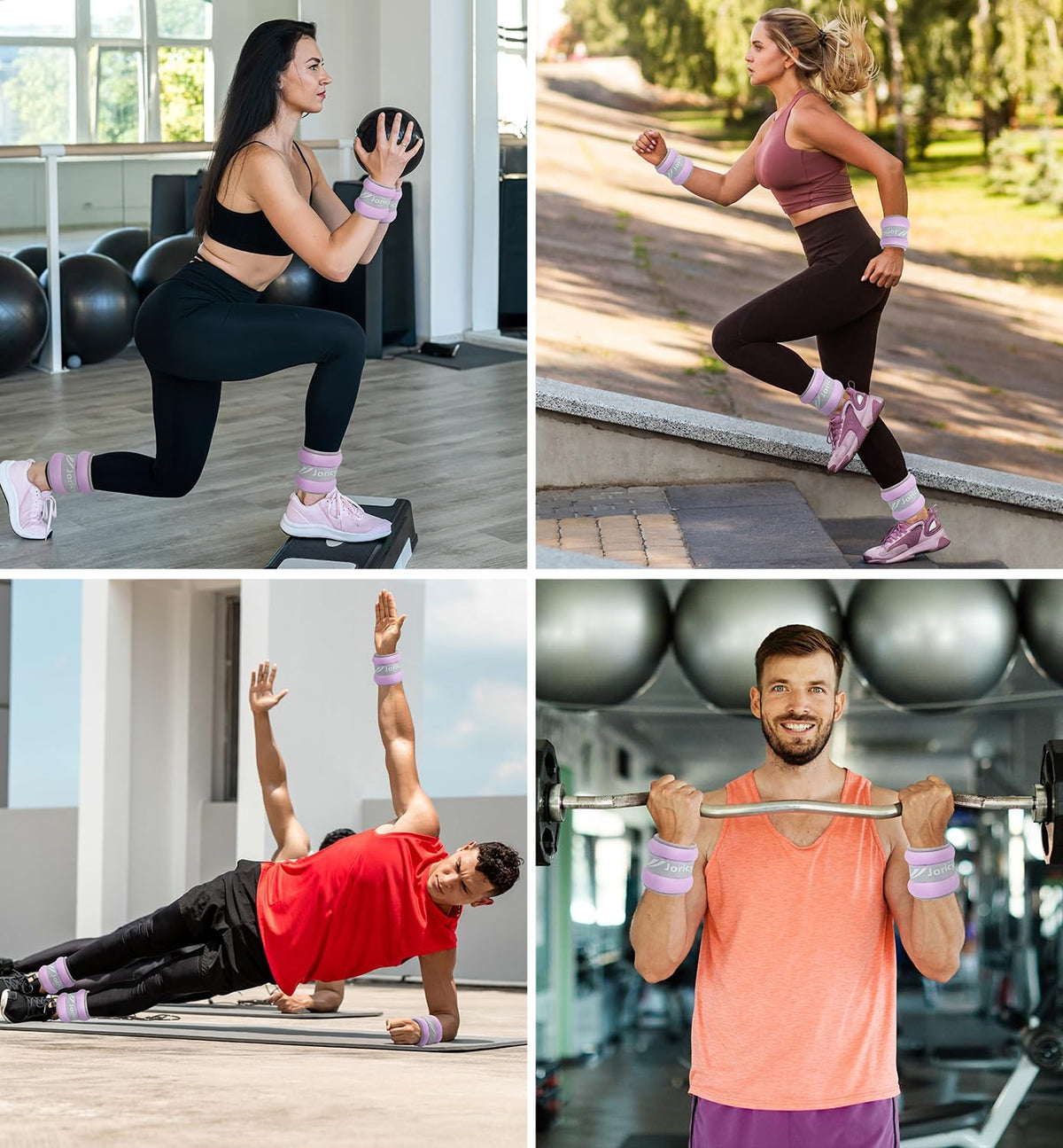 Ankle Weights A Pair of 1/2/3/4/6/8/10/12/20 LBS Wrist Leg Arm Weights for Women Men with Adjustable Straps, Strength weighted for Physical Therapy Running Walking Home Fitness Gym Workout Weight Loss