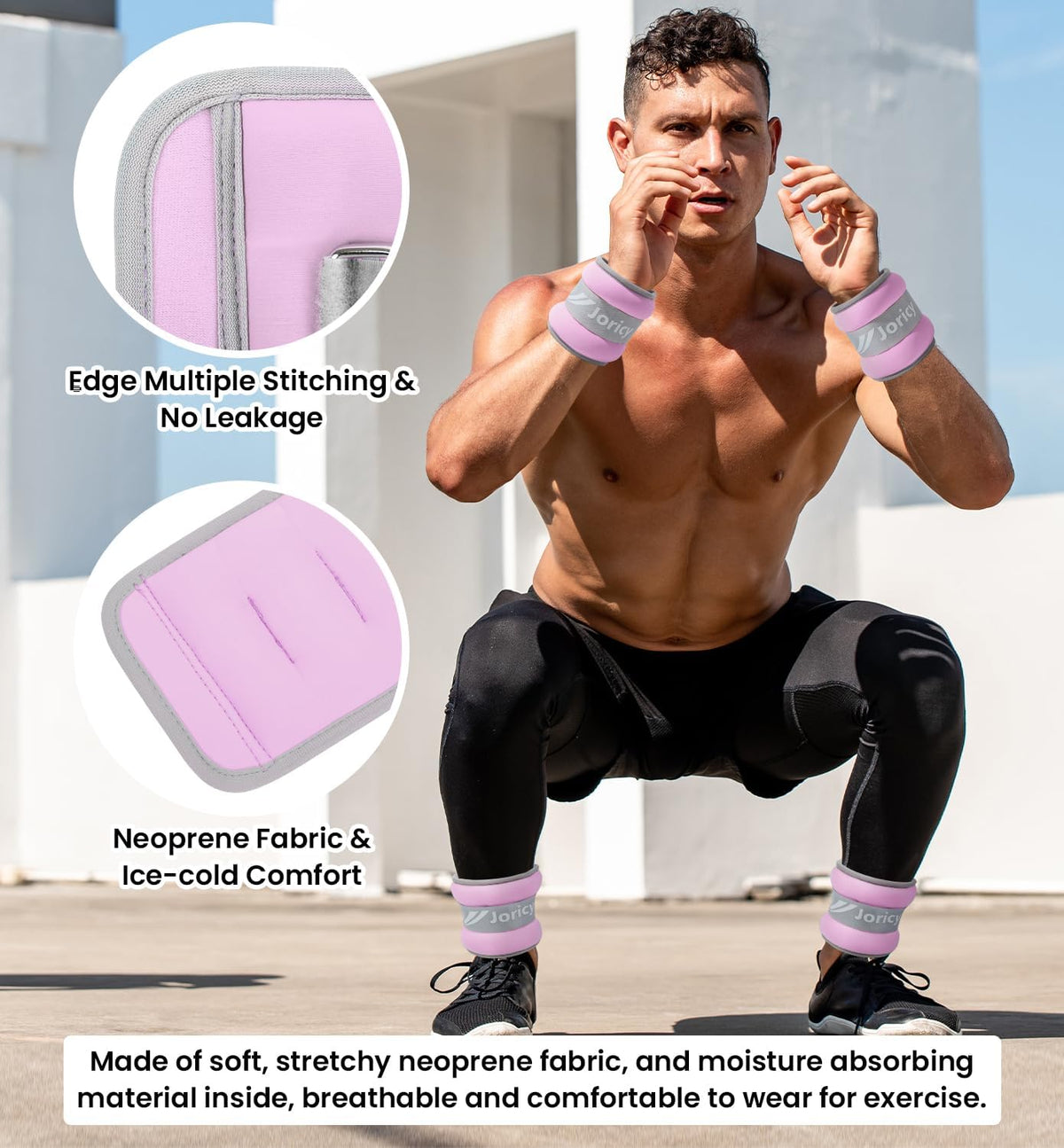 Ankle Weights A Pair of 1/2/3/4/6/8/10/12/20 LBS Wrist Leg Arm Weights for Women Men with Adjustable Straps, Strength weighted for Physical Therapy Running Walking Home Fitness Gym Workout Weight Loss