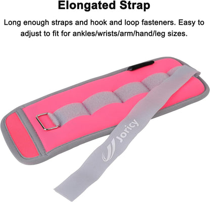 Ankle Weights A Pair of 1/2/3/4/6/8/10/12/20 LBS Wrist Leg Arm Weights for Women Men with Adjustable Straps, Strength weighted for Physical Therapy Running Walking Home Fitness Gym Workout Weight Loss