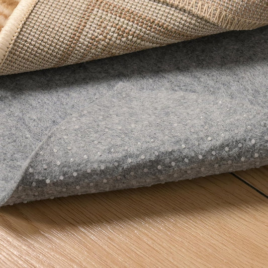 Non Slip Rug Pad 3x5 Feet Carpet Padding, Under Rug Padding Cushioned for Hardwood Floors, Thick Felt Cushion Carpet Pads for Area Rugs Non Skid Backing Runner Rug Mat