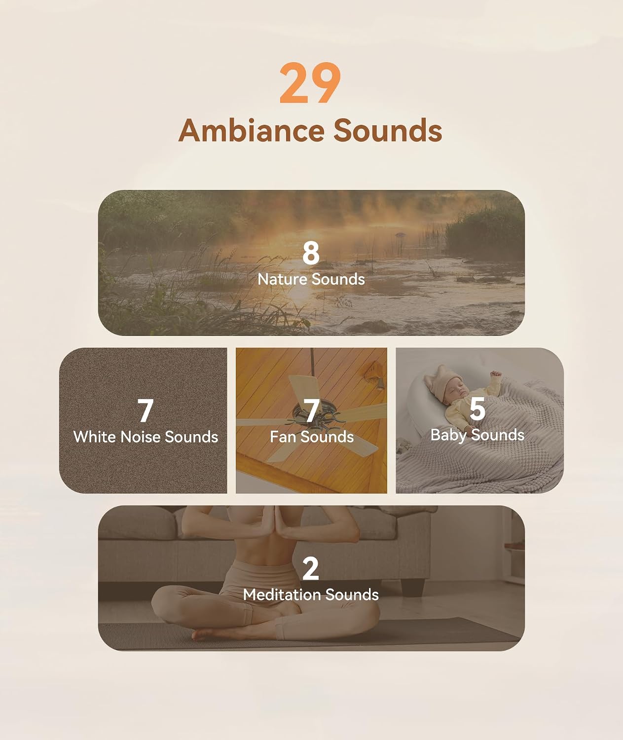 D1 Sound Machine Baby - White Noise Machine for Baby with Night Light, 24 High Fidelity Sounds, Timer & Memory Feature, Noise Machine with Nursery Lamps for Adults, Home, Office (White)