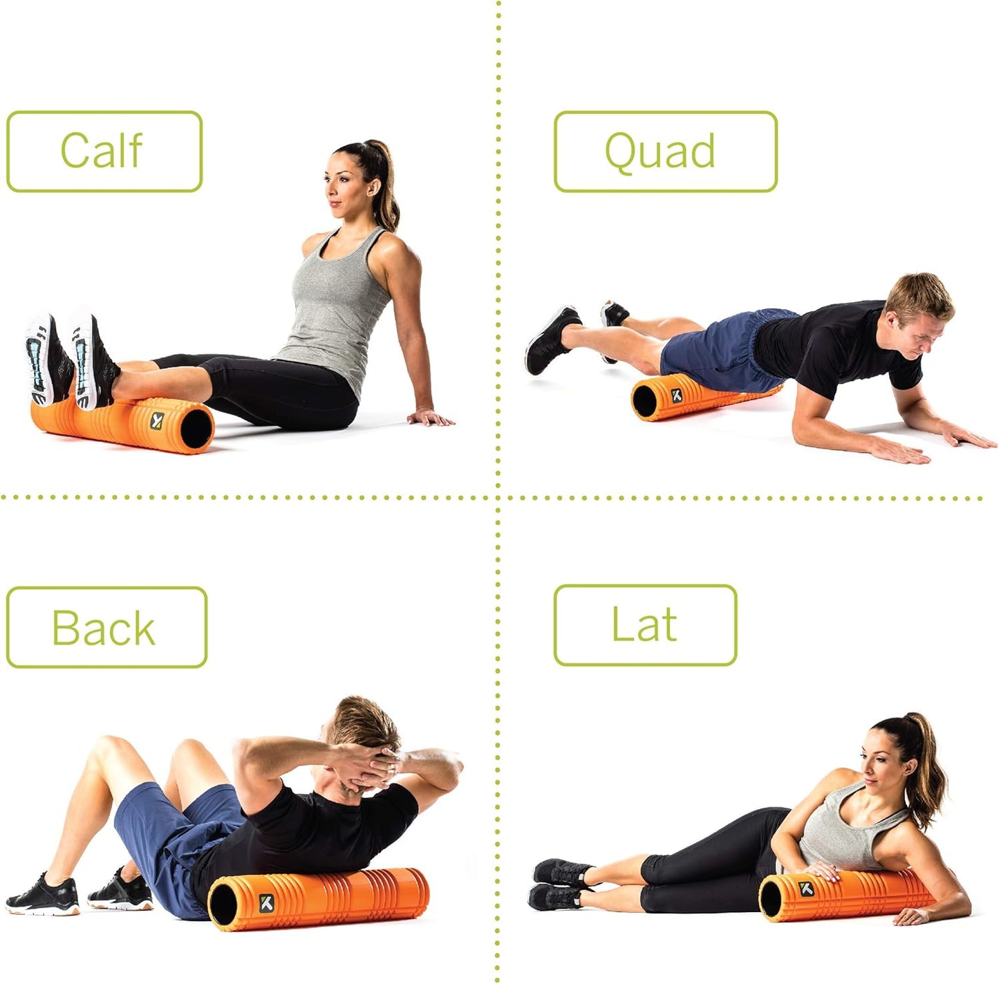 TriggerPoint Grid 2.0 Foam Roller for Deep Tissue Massage and Muscle Recovery, 26 Inch Multi-Density EVA with Hollow Core, Supports 500 Pounds, Black
