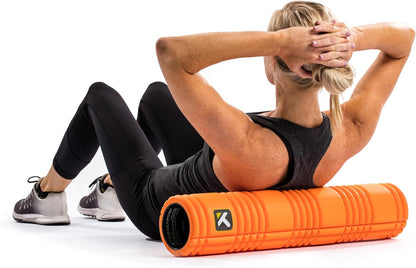 TriggerPoint Grid 2.0 Foam Roller for Deep Tissue Massage and Muscle Recovery, 26 Inch Multi-Density EVA with Hollow Core, Supports 500 Pounds, Black