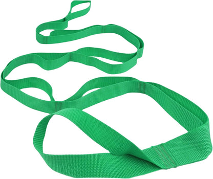 Stretching Strap Yoga Strap Physical Therapy for Home Workout, Exercise, Pilates and Gymnastics, 10 Loops Non-Elastic Stretch Bands with Aesthetic Packaging for Women & Men