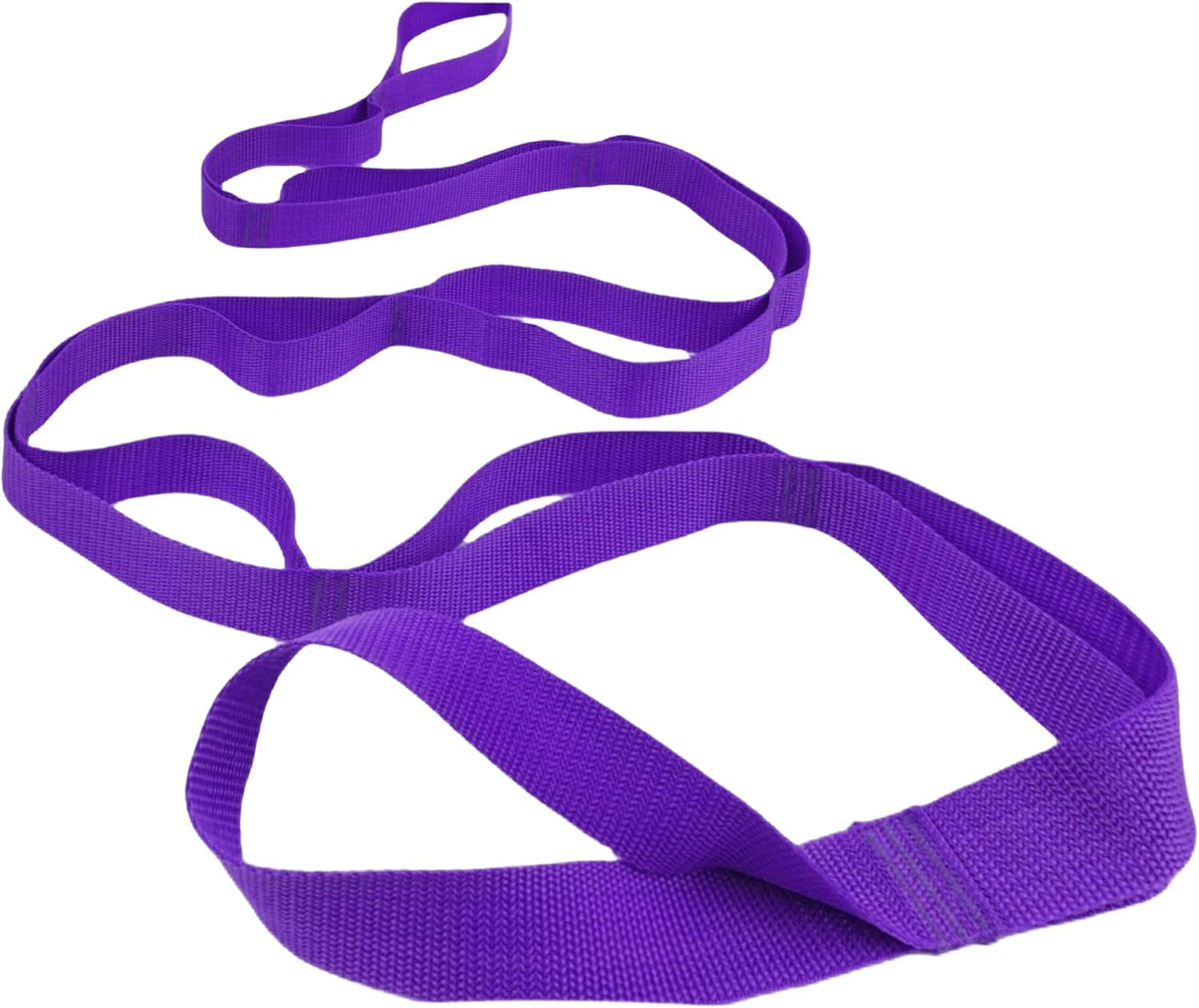 Stretching Strap Yoga Strap Physical Therapy for Home Workout, Exercise, Pilates and Gymnastics, 10 Loops Non-Elastic Stretch Bands with Aesthetic Packaging for Women & Men