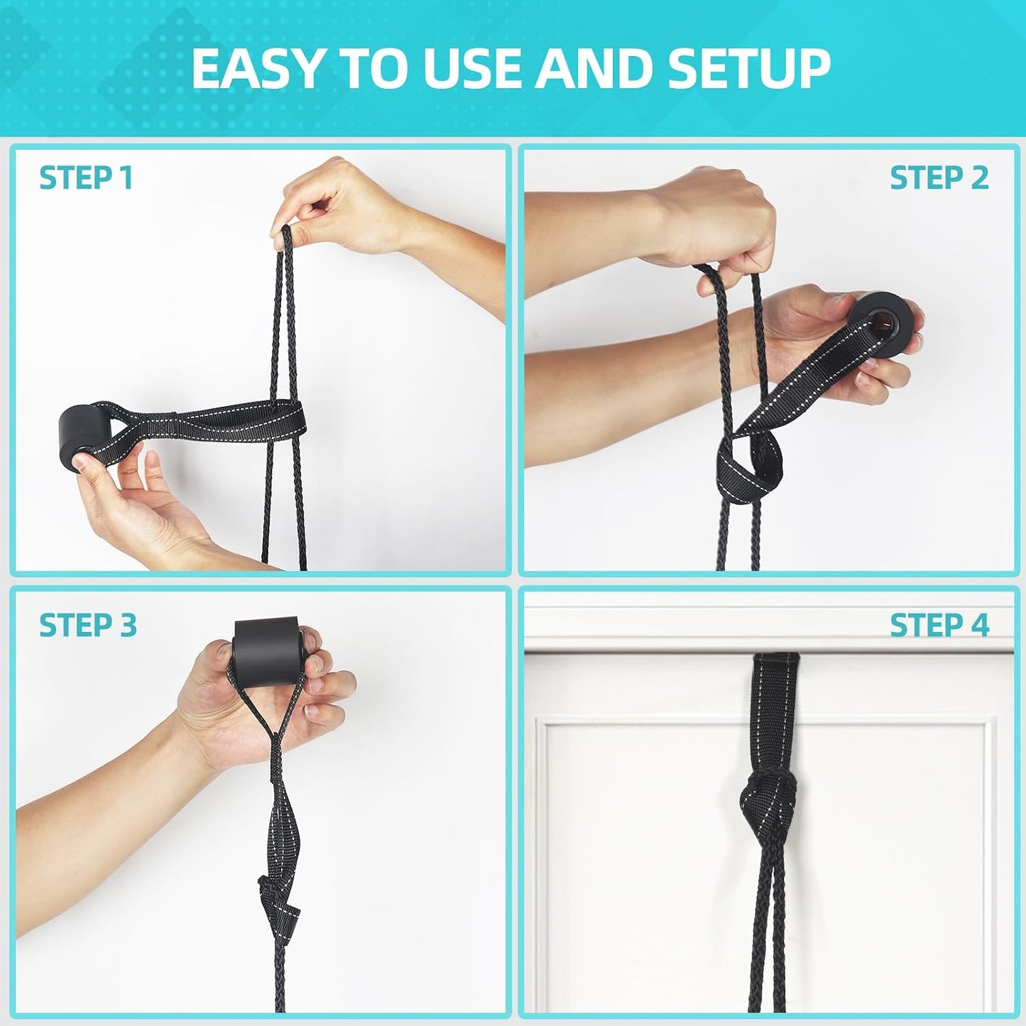 Cervical Neck Traction Device for Home Use, Adjustable Neck Stretcher Strap Over Door for Pain Relief and Spinal Decompression, Restore Natural Curve of The Neck