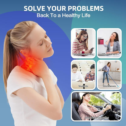 Cervical Neck Traction Device for Home Use, Adjustable Neck Stretcher Strap Over Door for Pain Relief and Spinal Decompression, Restore Natural Curve of The Neck