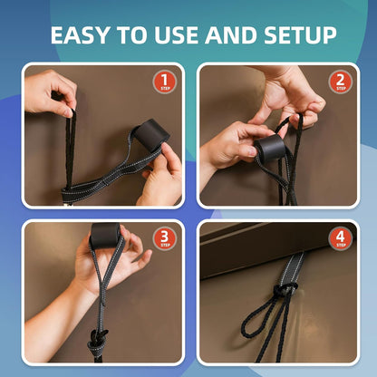 Cervical Neck Traction Device for Home Use, Adjustable Neck Stretcher Strap Over Door for Pain Relief and Spinal Decompression, Restore Natural Curve of The Neck