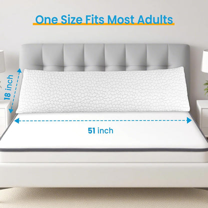 Cooling Pillow for Sleeping, CertiPUR-US Shredded Memory Foam Queen Pillows Set of 2, Cool Pillow for Hot Sleepers Adjustable Firm Pillow for Side, Back, Stomach Sleepers Soft Yet Support,White