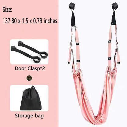 Yoga Stretching Strap,Stretching Equipment with Door Anchor,Back Stretcher for Back Pain, Flexibility Tensile Trainer for Dance Aerial Yoga Ballet Leg Stretching Exercise