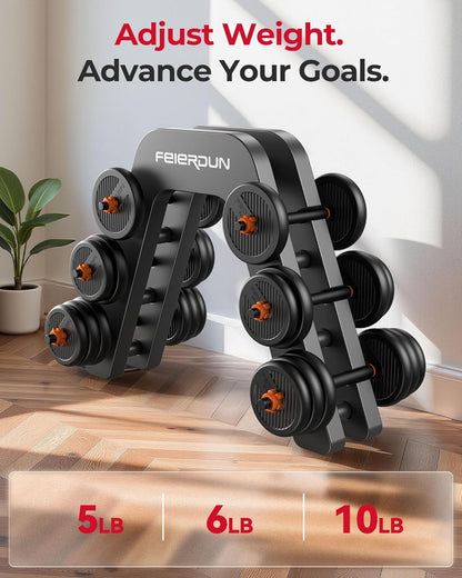 DS2 Adjustable Dumbbells, 20/30/40/45/70/90lbs Free Weight Set with Connector, 5 in1 Dumbbells Set Used as Barbell, Kettlebells, Push up Stand, Weight Plate, Fitness Exercises for Home Gym Suitable Men/Women
