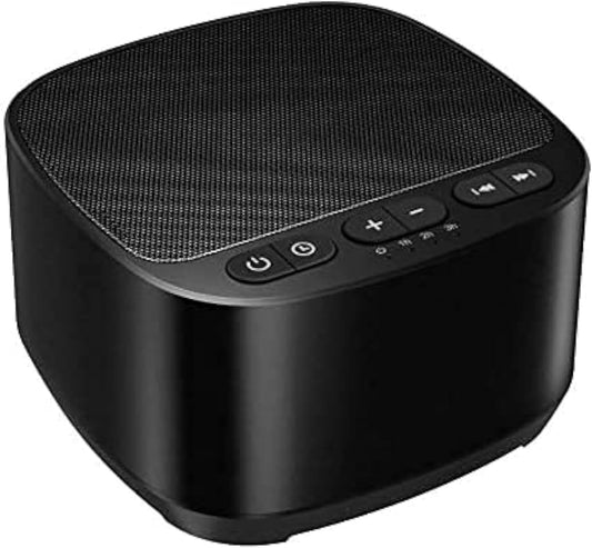 Sleep Sound White Noise Machine with 40 Natural Soothing Sounds and Memory Function 32 Levels of Volume Powered by AC or USB and Sleep Timer Sound Therapy for Baby Kids Adults (B-White)