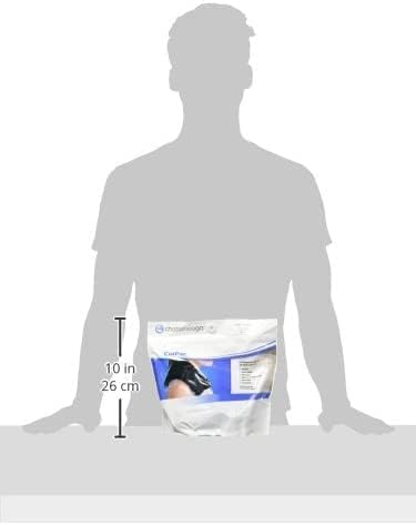 ColPac - Reusable Gel Ice Pack - Black Vinyl - Neck Contour - 21 inches - Cold Therapy - Knee, Arm, Elbow, Shoulder, Back - Aches, Swelling, Bruises, Sprains, Inflammation