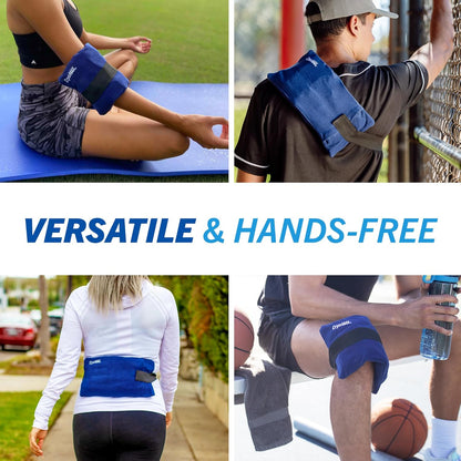 Cold Pack, 8 Hour Reusable Cold Therapy Ice Pack for Elbows, Knees, Neck + More, Medium, 6" x 12" (1 Count)