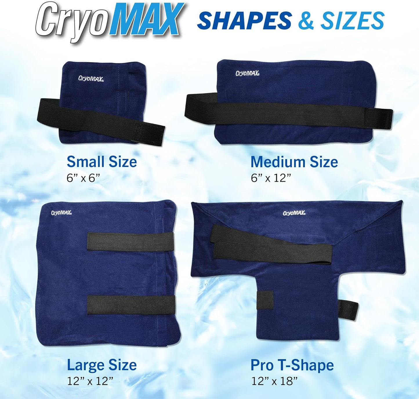 Cold Pack, 8 Hour Reusable Cold Therapy Ice Pack for Elbows, Knees, Neck + More, Medium, 6" x 12" (1 Count)