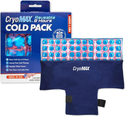Cold Pack, 8 Hour Reusable Cold Therapy Ice Pack for Elbows, Knees, Neck + More, Medium, 6" x 12" (1 Count)