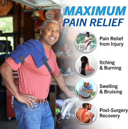Cold Pack, 8 Hour Reusable Cold Therapy Ice Pack for Elbows, Knees, Neck + More, Medium, 6" x 12" (1 Count)