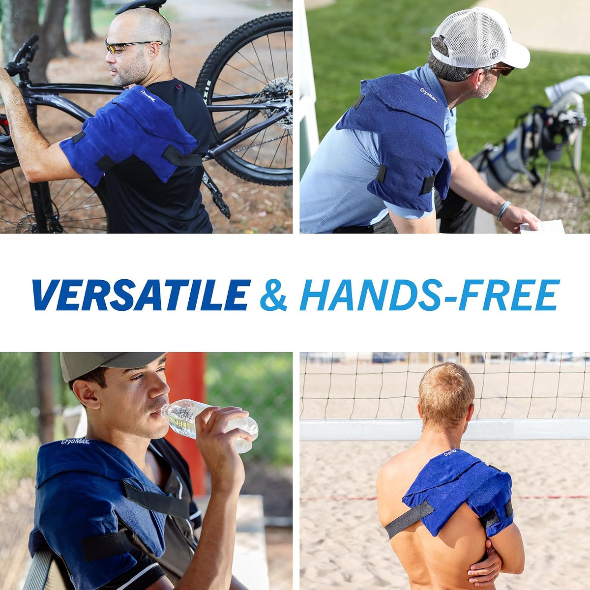 Cold Pack, 8 Hour Reusable Cold Therapy Ice Pack for Elbows, Knees, Neck + More, Medium, 6" x 12" (1 Count)