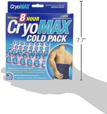 Cold Pack, 8 Hour Reusable Cold Therapy Ice Pack for Elbows, Knees, Neck + More, Medium, 6" x 12" (1 Count)