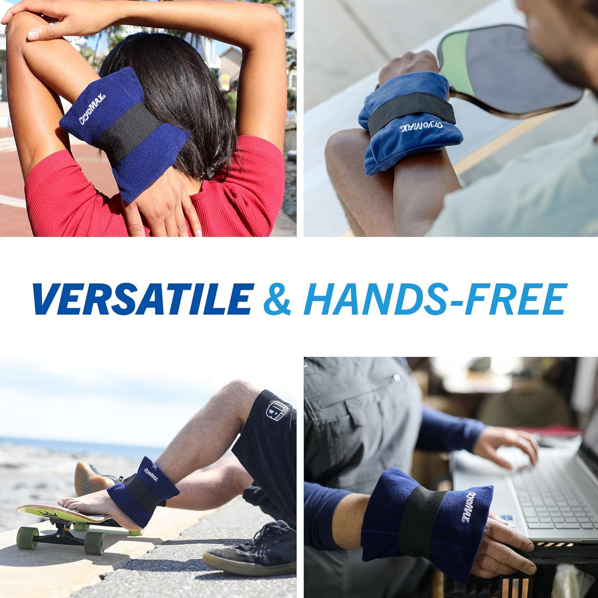 Cold Pack, 8 Hour Reusable Cold Therapy Ice Pack for Elbows, Knees, Neck + More, Medium, 6" x 12" (1 Count)