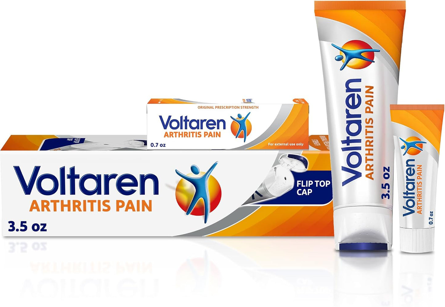 Arthritis Pain Gel, One 100 g Tube and one 20 g Travel Size Tube