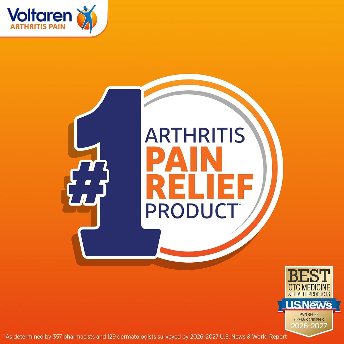 Arthritis Pain Gel, One 100 g Tube and one 20 g Travel Size Tube