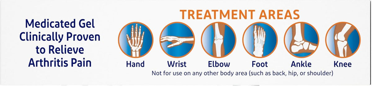Arthritis Pain Gel, One 100 g Tube and one 20 g Travel Size Tube