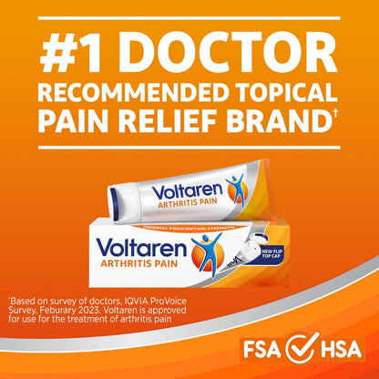 Arthritis Pain Gel, One 100 g Tube and one 20 g Travel Size Tube