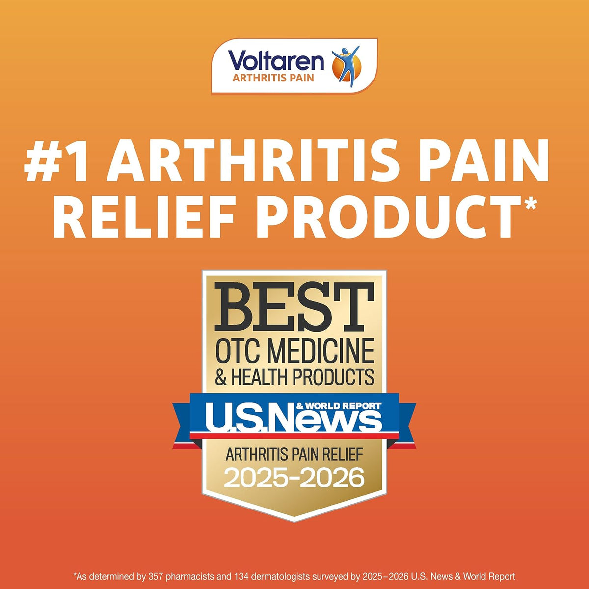 Arthritis Pain Gel, One 100 g Tube and one 20 g Travel Size Tube