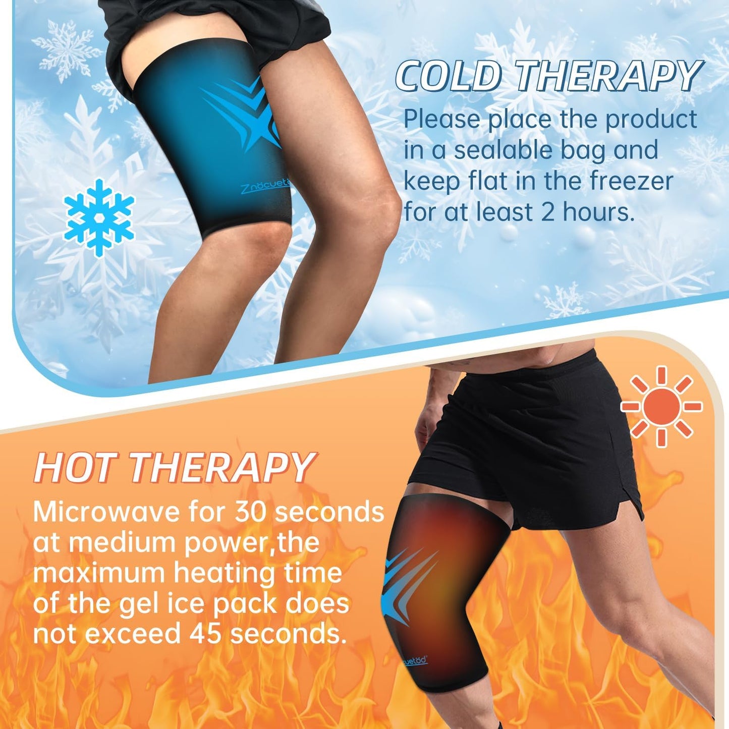 Neck Ice Pack Wrap Reusable Gel Ice Packs for Cervical Injuries Pain Relief