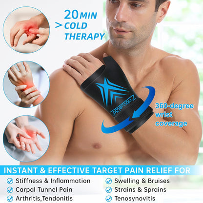 Neck Ice Pack Wrap Reusable Gel Ice Packs for Cervical Injuries Pain Relief