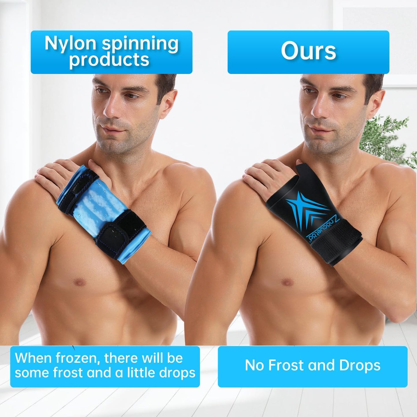 Neck Ice Pack Wrap Reusable Gel Ice Packs for Cervical Injuries Pain Relief