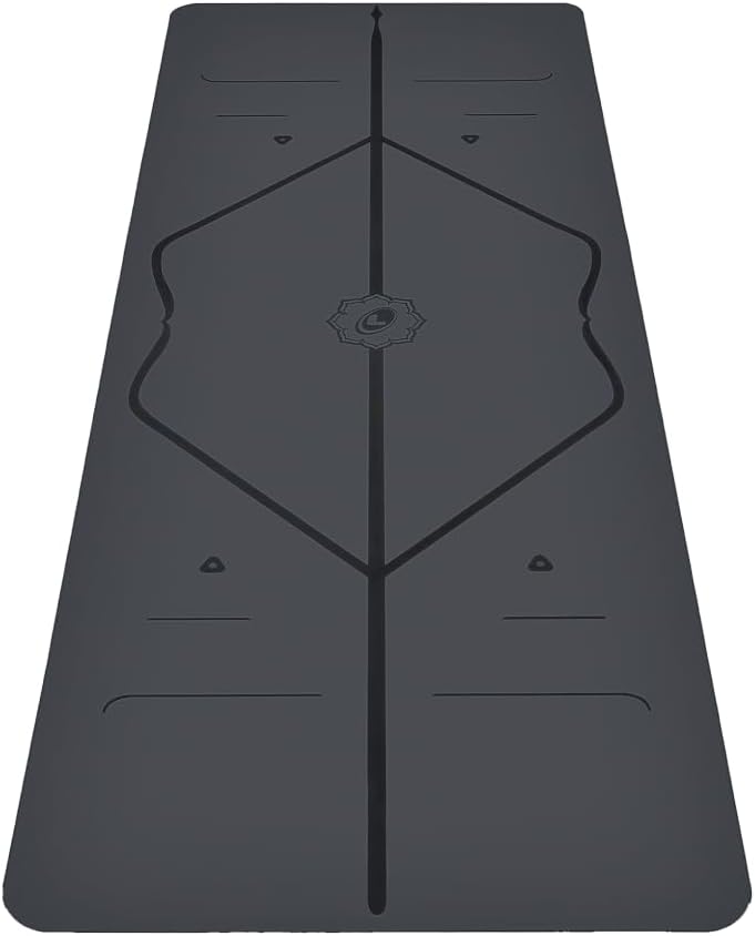 Original Yoga Mat – Free Yoga Bag Included - Patented Alignment System, Warrior-like Grip, Non-slip, Eco-friendly, sweat-resistant, long, wide, 4.2mm thick mat for comfort