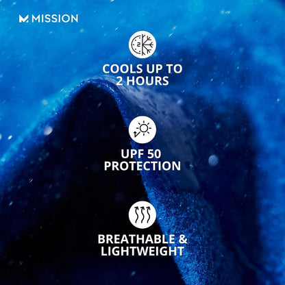 Original Cooling Towel - Soft, Durable Microfiber - Cools Up to 2 Hours - UPF 50 Sun Protection - Machine Washable