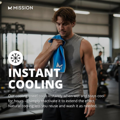Original Cooling Towel - Soft, Durable Microfiber - Cools Up to 2 Hours - UPF 50 Sun Protection - Machine Washable
