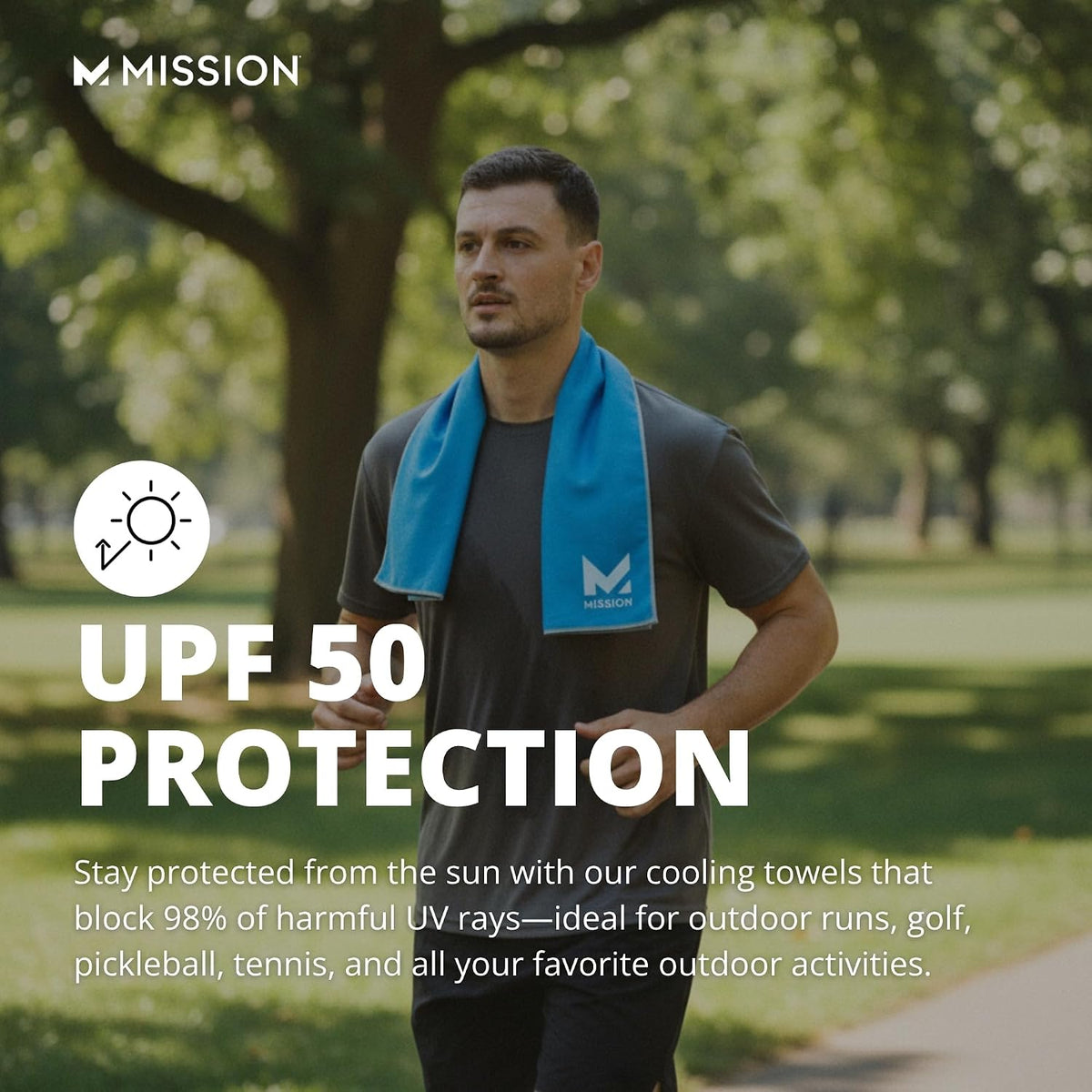 Original Cooling Towel - Soft, Durable Microfiber - Cools Up to 2 Hours - UPF 50 Sun Protection - Machine Washable