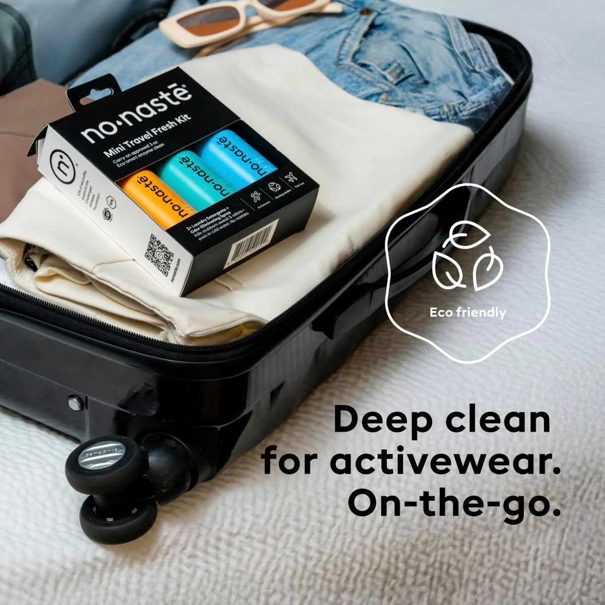 Odor Eliminating Spray for Shoes, Gym Bags, Sports Gear & Yoga (16 Oz, Pack of 1) | Long-Lasting Fabric Refresher with Enzymes | Shoe Deodorizer & Gym Bag Deodorizer, Fabric-Safe
