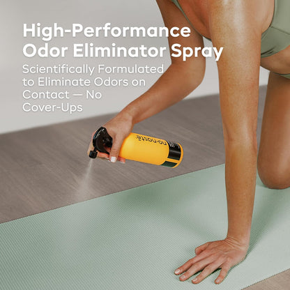 Odor Eliminating Spray for Shoes, Gym Bags, Sports Gear & Yoga (16 Oz, Pack of 1) | Long-Lasting Fabric Refresher with Enzymes | Shoe Deodorizer & Gym Bag Deodorizer, Fabric-Safe