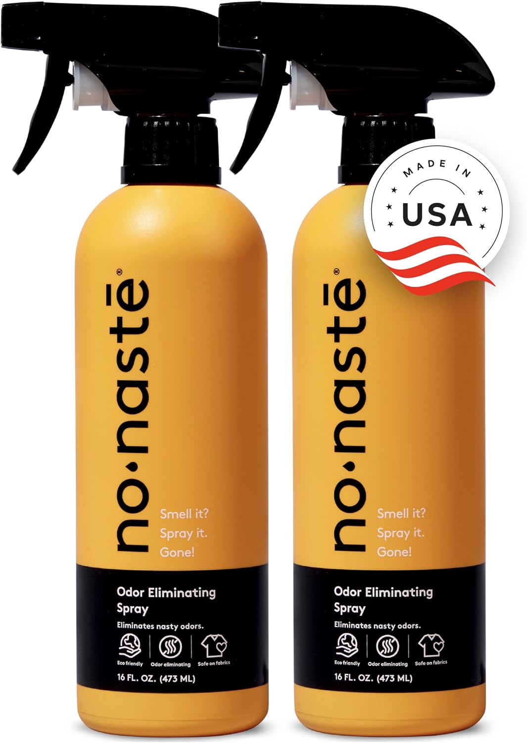 Odor Eliminating Spray for Shoes, Gym Bags, Sports Gear & Yoga (16 Oz, Pack of 1) | Long-Lasting Fabric Refresher with Enzymes | Shoe Deodorizer & Gym Bag Deodorizer, Fabric-Safe