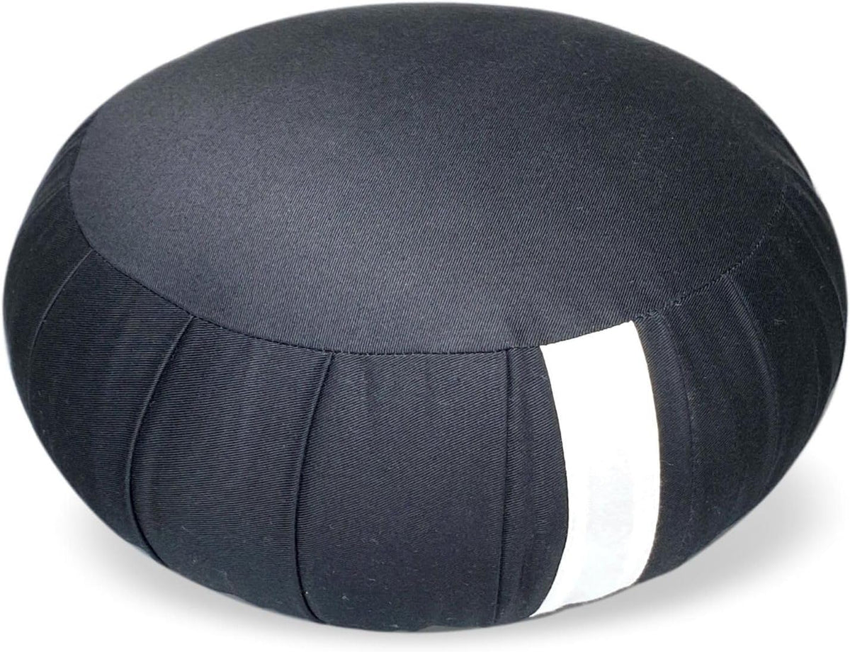 Zafu Meditation Cushion Japan Made | Authentic Zen Temple Style Zazen Seat – Firm Kapok Filling for Mindfulness, Yoga & Posture Support For Adults