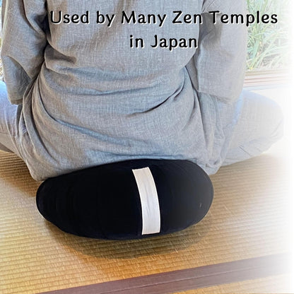 Zafu Meditation Cushion Japan Made | Authentic Zen Temple Style Zazen Seat – Firm Kapok Filling for Mindfulness, Yoga & Posture Support For Adults